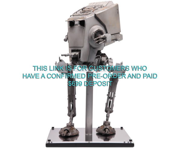 AT-ST - STUDIO SCALE PROP REPLICA - SIGNATURE EDITION - BALANCE PAYMENT