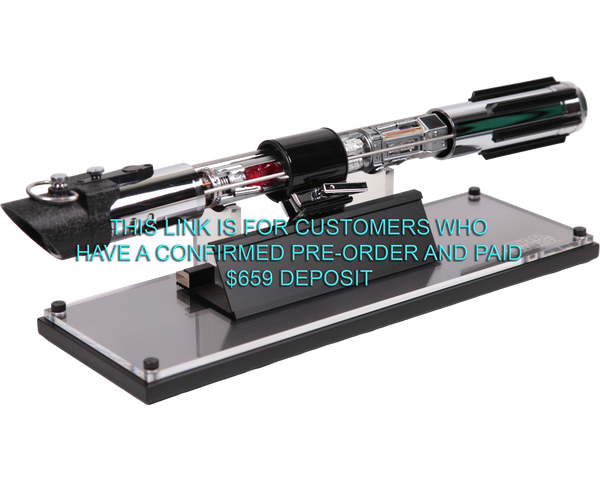 DARTH VADER REVEAL LIGHTSABER - SIGNATURE EDITION - BALANCE PAYMENT