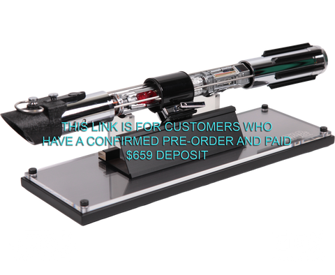 DARTH VADER REVEAL LIGHTSABER - SIGNATURE EDITION - BALANCE PAYMENT